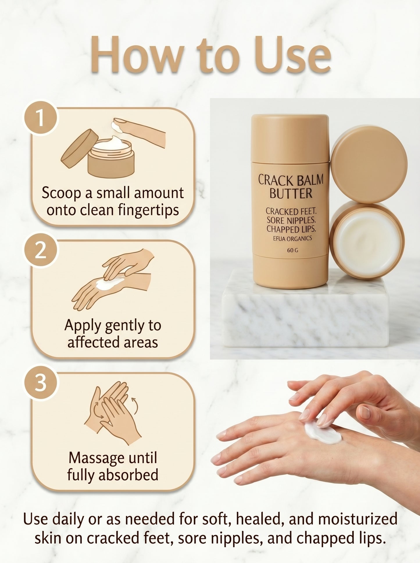 CRACK BALM BUTTER - Repair. Nourish. Protect.