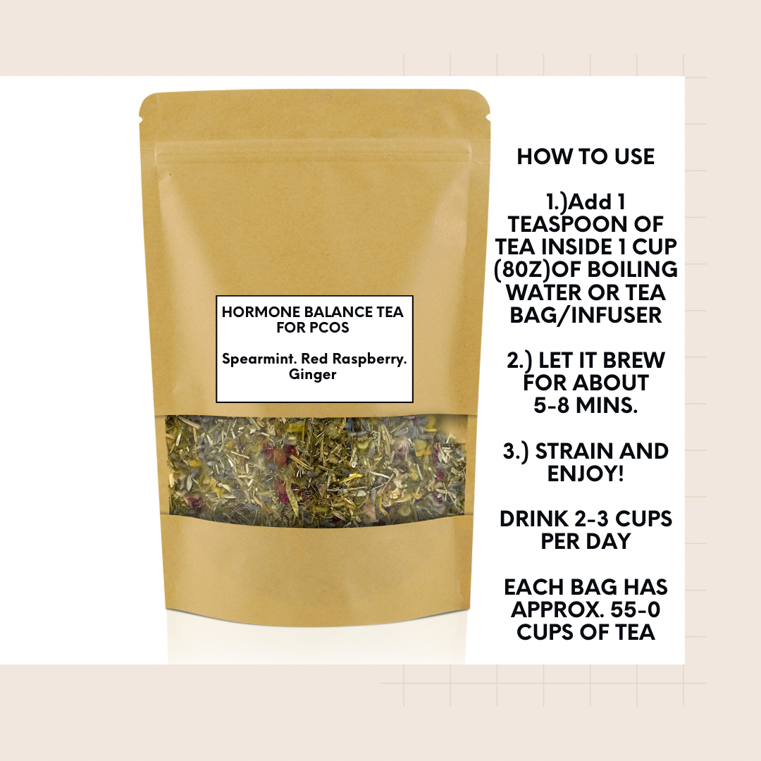 PCOS Hormone Balance Tea PCOS (Spearmint, Raspberry, Ginger)
