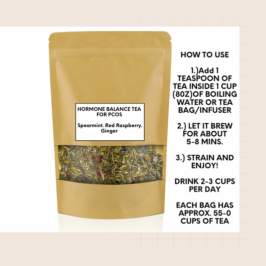PCOS Hormone Balance Tea PCOS (Spearmint, Raspberry, Ginger)