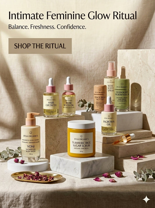 INTIMATE FEMININE GLOW RITUAL- 13-Piece System. Cleanse. Exfoliate. Nourish. Glow.