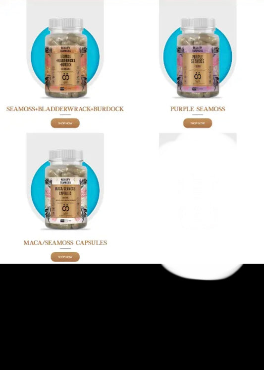 Seamoss: All Three Types or Mix and Match. Purple Seamoss, Bladderwrack Seamoss and MacaSeamoss