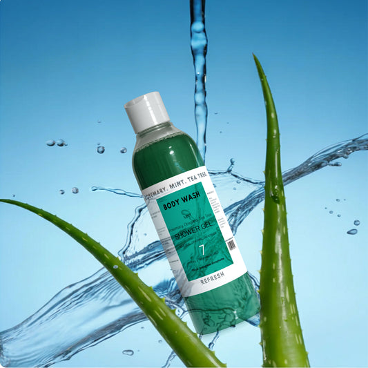 Plant Based 7-Ingredient Body Wash Shower Gel. Rosemary. TeaTree. Oregano. Mint. Botanical Ingredients!