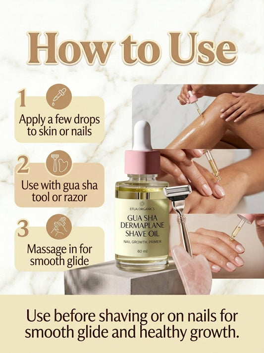 GUASHA NAIL OIL & SHAVE OIL - Prep. Glide. Perfect.