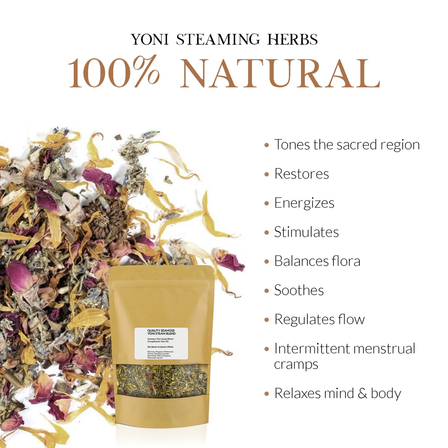 *Yoni Steam Herbs (Relaxing-at-Home Steaming!)
