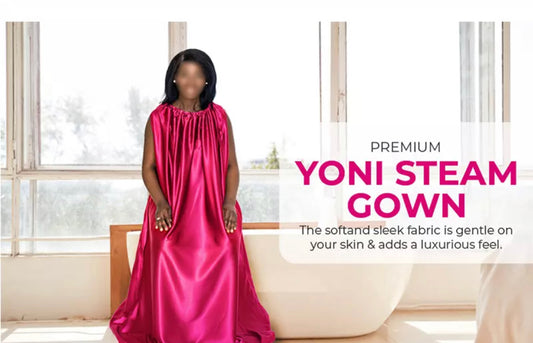 Yoni Steam Gown (Orange or Yellow Prints Left)