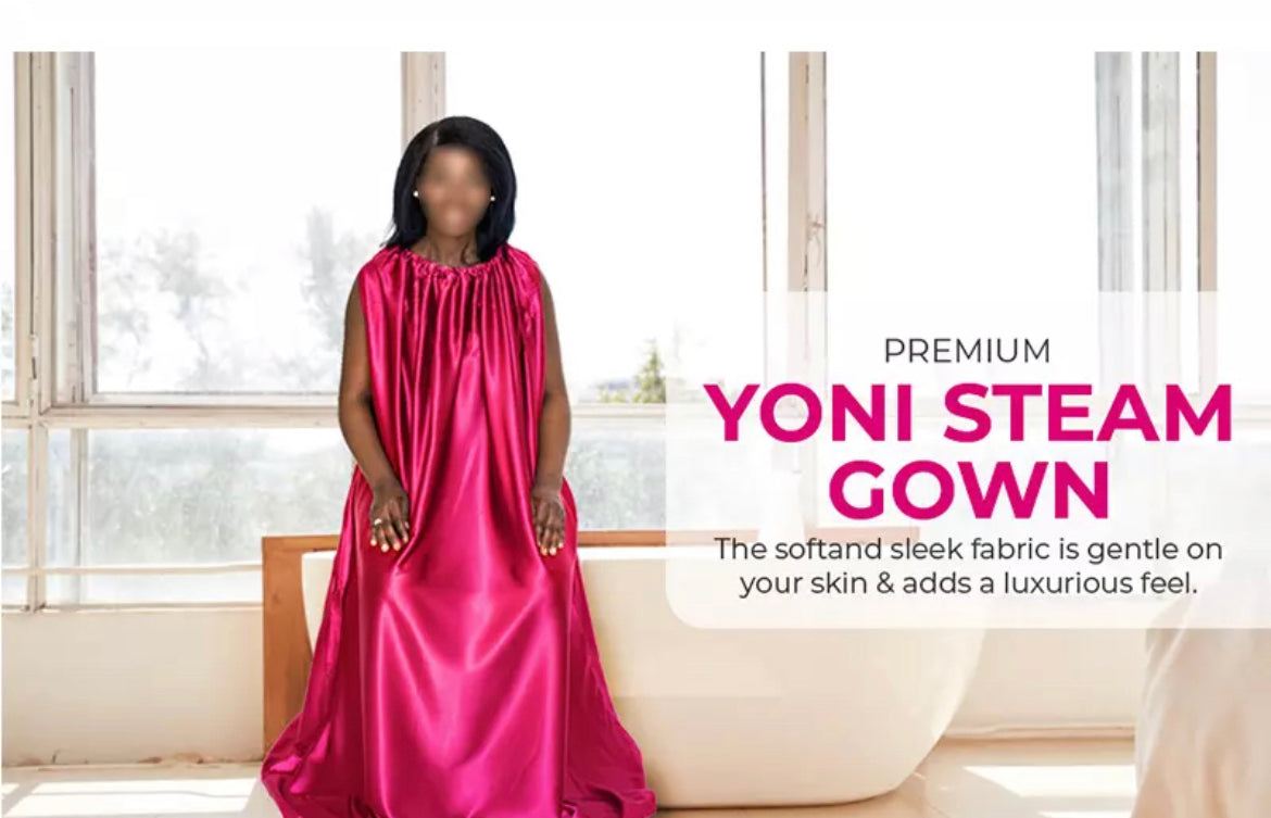 Yoni Steam Gown (Orange or Yellow Prints Left)