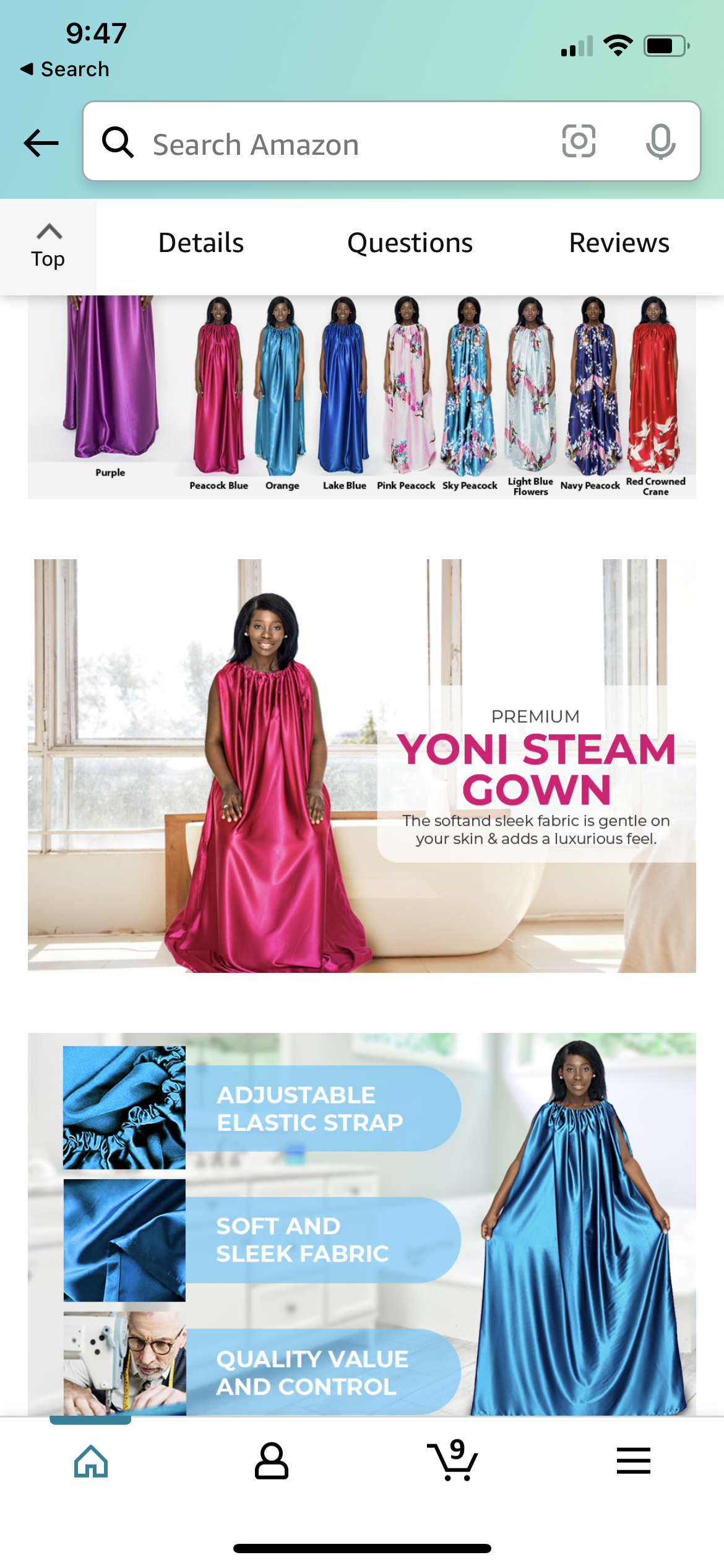 Yoni Steam Gown (Orange or Yellow Prints Left)